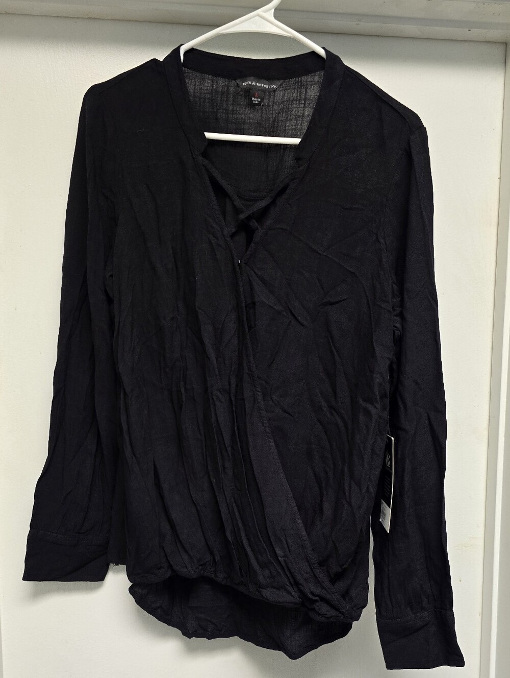NWT Rock & Republic Black Blouse